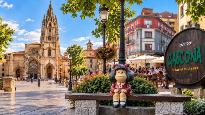 Panoramic view of Oviedo