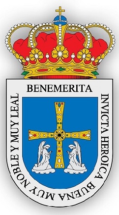 Escudo de Oviedo con la Cruz de los Ángeles
