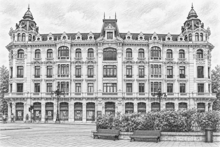 Casa Conde en la plaza de la Escandalera de Oviedo