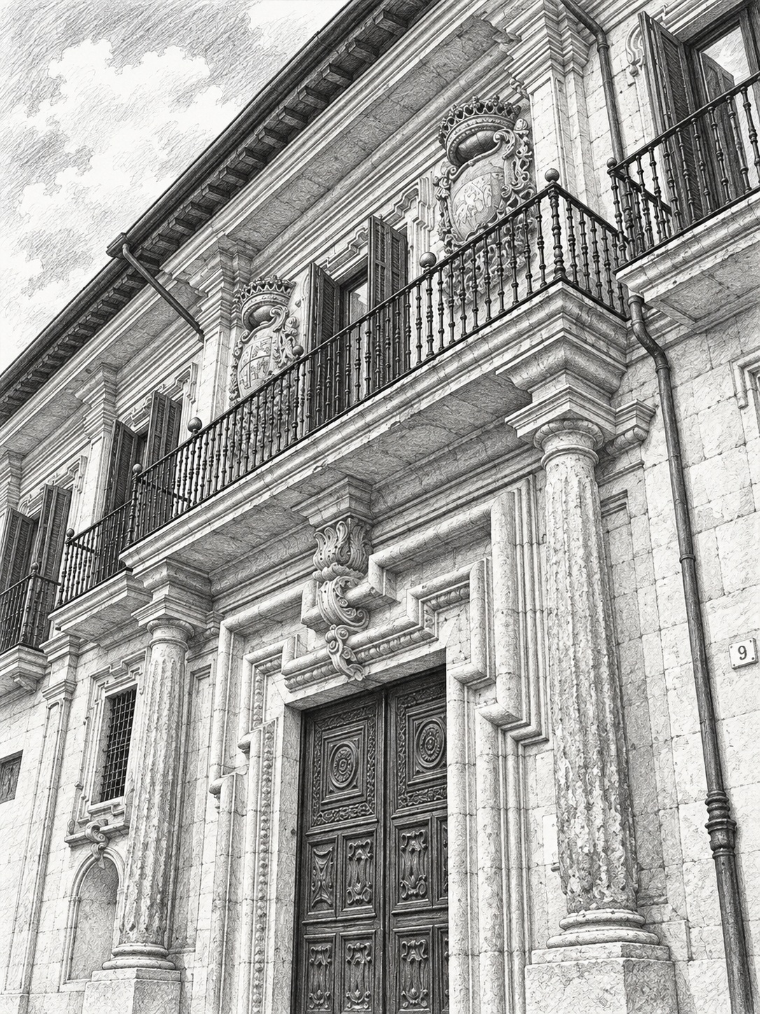 Palace of the Duke of Parque or Marqués de San Feliz in Oviedo