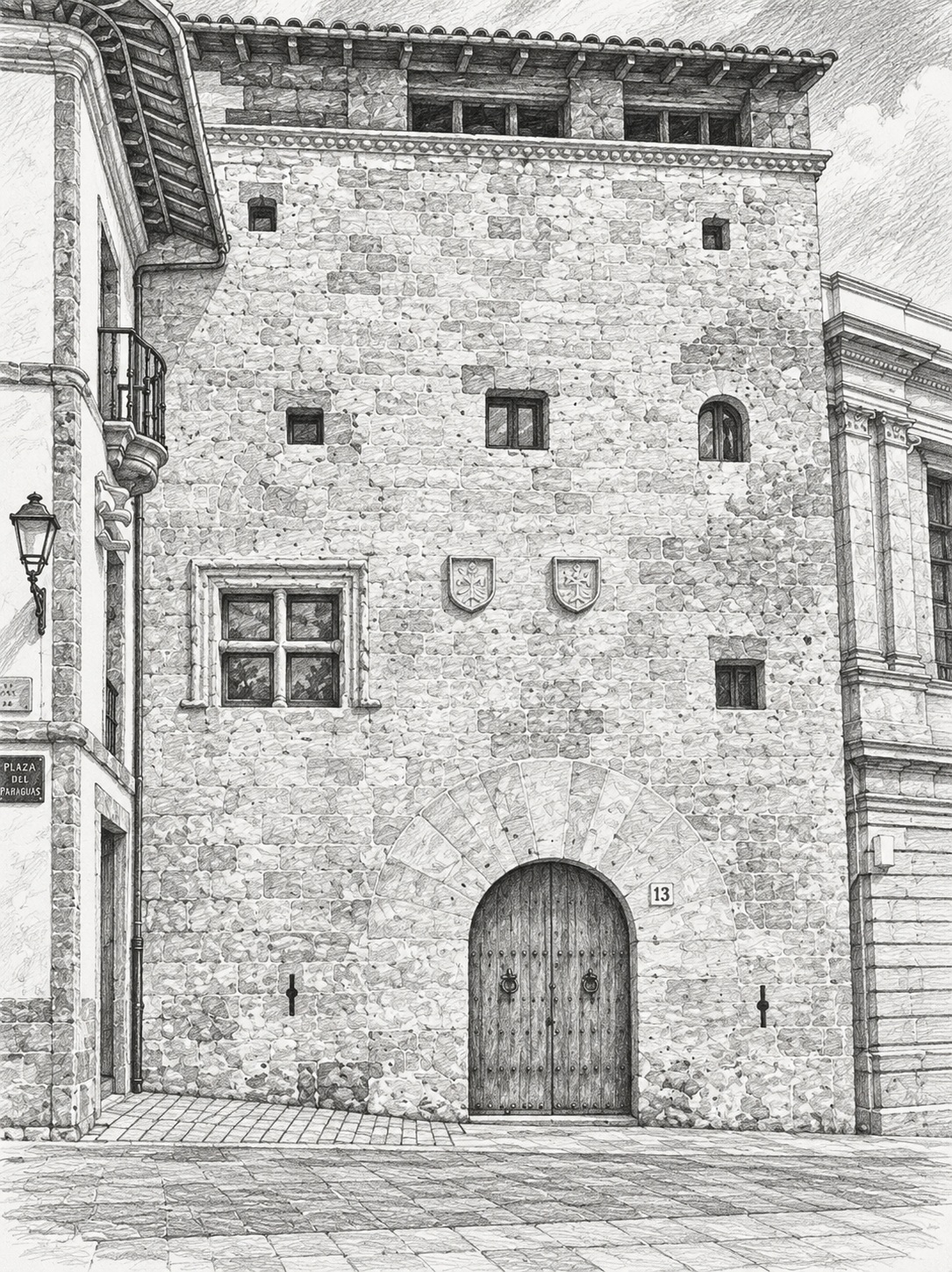 Palacio de la Rúa or Casa de la Rúa opposite Oviedo Cathedral