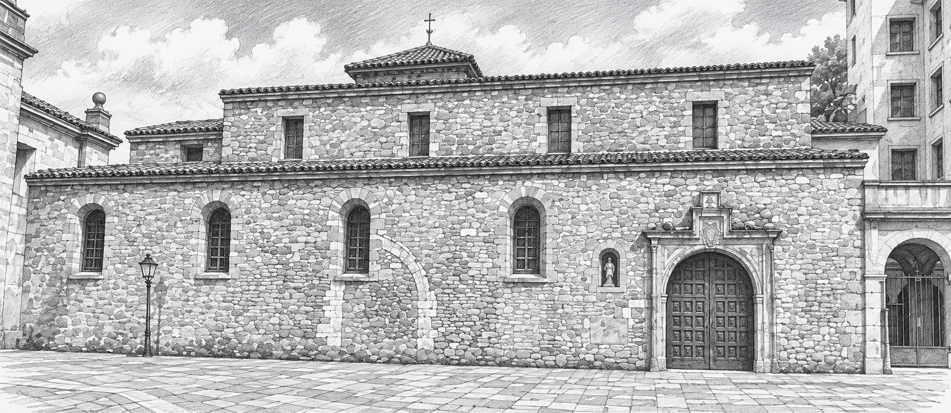 San Tirso el Real church beside Oviedo Cathedral