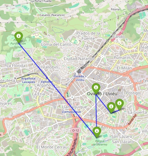 Miniatura del mapa interactivo de parques