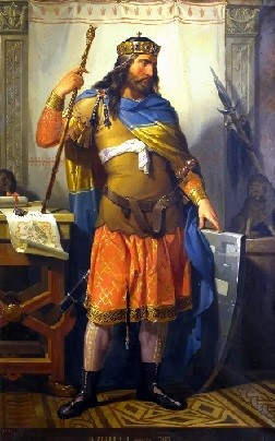 Representación histórica del rey Fruela I de Asturias